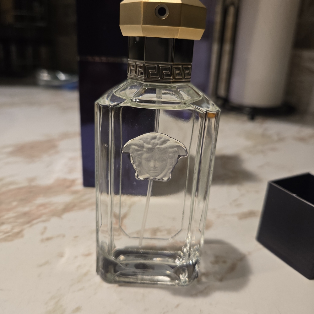 Versace Clear Glass Perfume Bottle